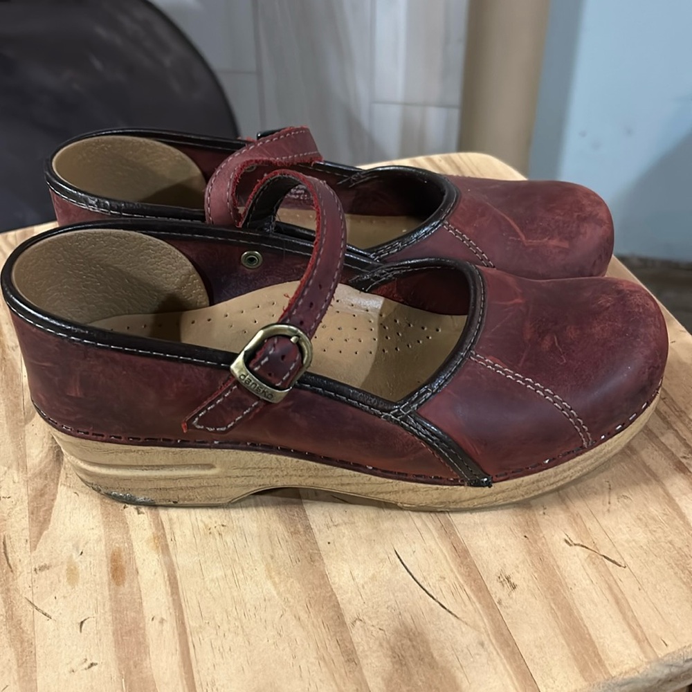 Brick Red Dansko Mary Janes